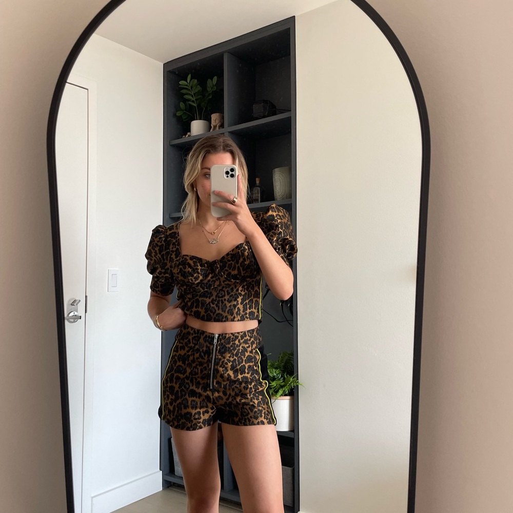 For Love And Lemons Leopard Two Piece Set